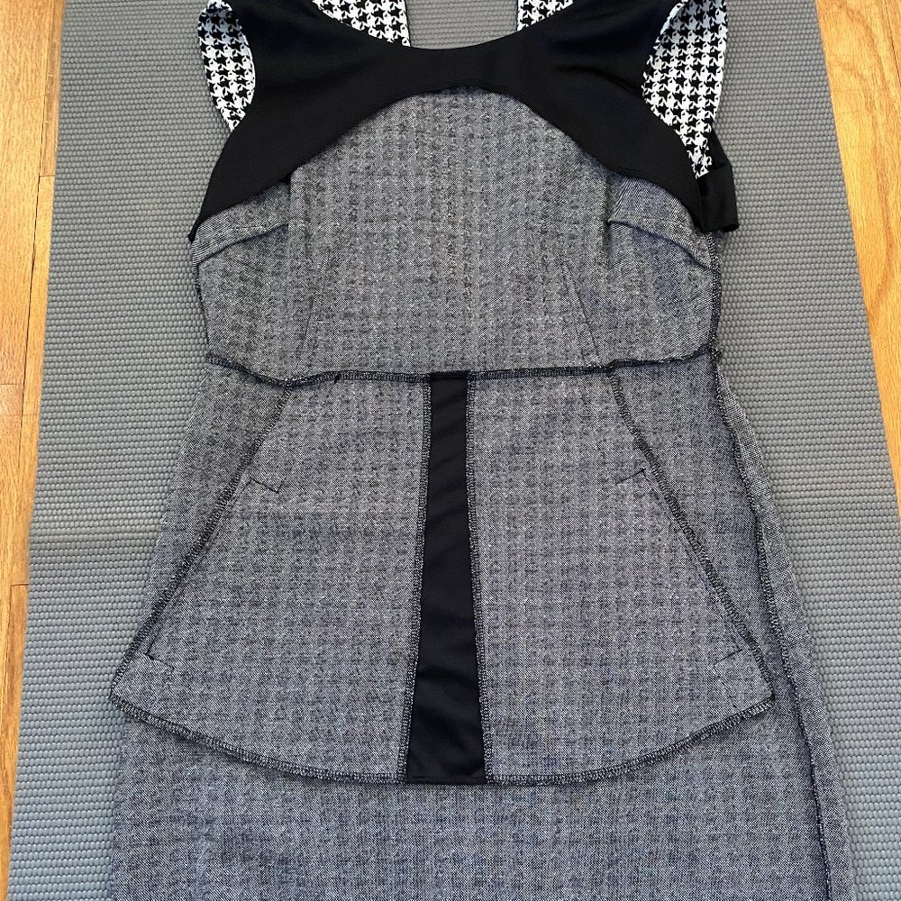 nwot LANDS END sleeveless dress houndstooth dress pockets - Picture 8 of 12